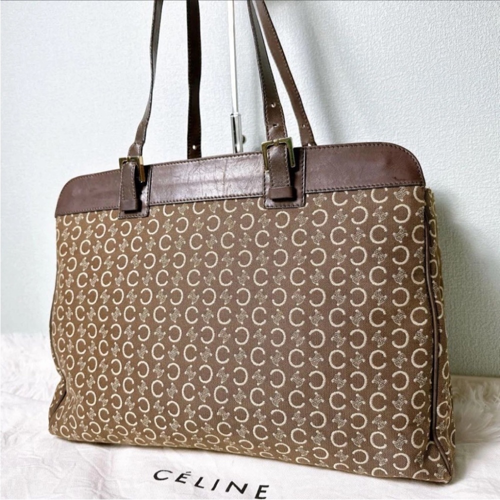 Celine Brown Monogram Tote Bag - Picture 1 of 11
